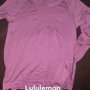 lululemon athletica Women's Long Sleeve Pink Tee